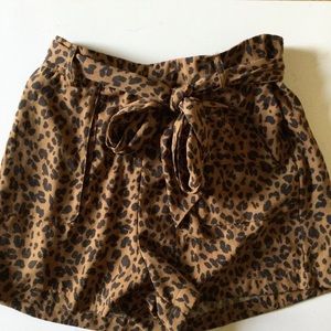 Cheetah Print Dressy Shorts